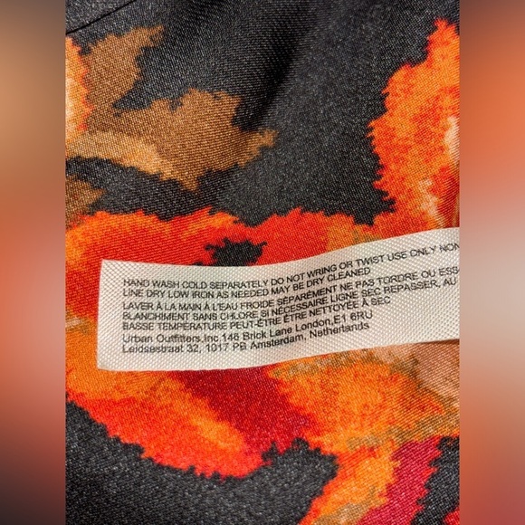 Intimately Free People Midnight Milan Satin Ethereal Floral Midi Dress Women Ms - Picture 5 of 7